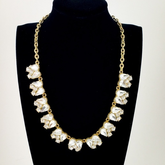 J. Crew Statement Necklace Rhinestones - Picture 2 of 8